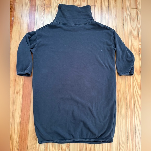Black Crane Turtleneck Sweatshirt Dress - Picture 3 of 5